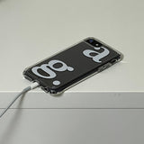 クリアビッグロゴアイフォンケース/clear big logo case