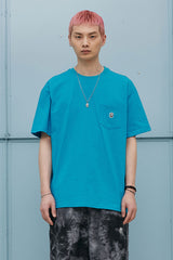 U LOGO POCKET TEE [BLUE] (6552892375158)