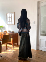 Sackle Vintage Fringe Mix Knit Cardigan