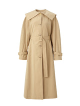 Sailor trench coat - Yellow beige (6682592215158)