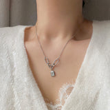 シャインスターユニークチェーンネックレス / bne Shinestar Square Unique Chain Necklace