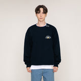 [UNISEX] Sunshine Flower Smile White Clip Sweatshirt (6655932661878)