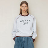 ホビークラブラグランスウェットシャツ/HOBBYCLUB RAGLAN SWEATSHIRT_BURGUNDY