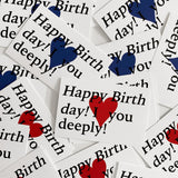 Happy birthday! I ♥ you deeply! Postcard (Classic Blue) (6602756522102)