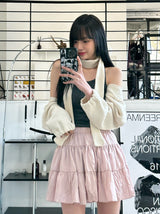 freesia shirred skirt