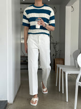 エデンスタンダードフィットデイリーコットンパンツ/Eden Standard Fit Daily Cotton Pants (3 colors)
