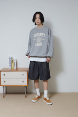 ゴールデン刺繡スウェット/Golden Emblem Sweatshirt (Grey)