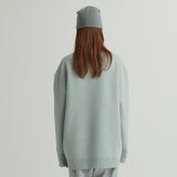 WHATTHE Big Logo Knit Pullover Blue (6643564675190)