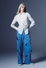 ポイントカラーコットンシャツ / POINTED COLLAR COTTON SHIRT