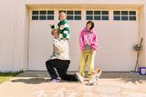 KIRSH X MISAKI KAWAI FLEECE MIX PATCH STADIUM JACKET [PINK]
