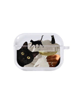 ブラックキャットケース / [AirPods] black cat