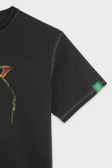 デンジャラズマイキャットTシャツ / Dangerous my cat t-shirts (washed charcoal)
