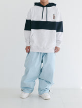 スーパーワイドパンツ / BSR2223FWPT008 LOGO COTTON SUPER WIDE PANTS SKY