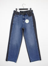 ローカルカラーマッチングワイドデニムパンツ/no.116 local color matching wide denim pants