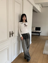 ルナバタフライプリントTシャツ / Luna Butterfly Printing T-Shirt