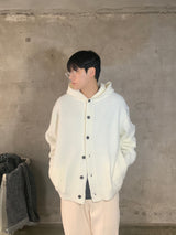 [Wool] Button hood cardigan (4color)