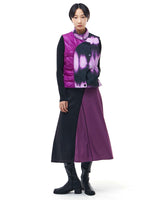 カラーコントラストダウンベスト/Colour Contrast Down Vest _ Purple
