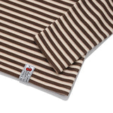 ビッグドゥードゥルチェリーハイネックストライプロングTシャツ／BIG DOODLE CHERRY HIGH NECK STRIPE T-SHIRT [BROWN]