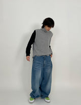 スポーツウォッシングバルーンデニムパンツ / SPORTS WASHING BALLOON DENIM PANTS