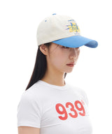 BOLD TWO TONE 5-PANEL CAP (BLUE)