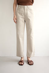 トゥギャザージーンズ / TOGETHER JEANS / BEIGE STRAIGHT PANTS
