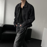 RU8314 Unbalanced Jean Jacket (2 colors)