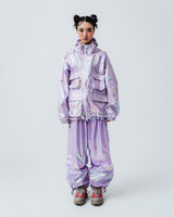 メロースーパーワイドベンティレーションパンツ / BSR2223FWPT014 MELLOW SUPER WIDE VENTILATION PANTS HOLOGRAM PINK