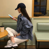 [Belied made/6 color] ピクニックツイルオーバーサイズフィットシャツ