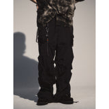 クリースナイロンバンディングパンツ / CREASE NYLON BANDING PANTS_BK