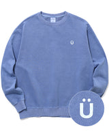 Uロゴ ピグメント スウェットシャツ ブルー / U LOGO PIGMENT SWEATSHIRTS [BLUE] (4413968613494)
