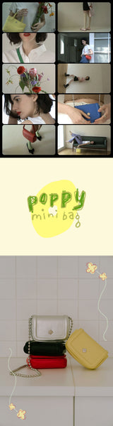Poppy Chain Mini Bag_Silver