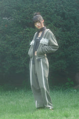 LACE  PIGMENT PANTS (KHAKI)