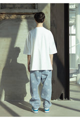 SMILE PATTERN DENIM PANTS (6565140398198)