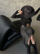 Corset V-neck T-shirt & Cardigan