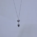 skull heart kitsch necklace