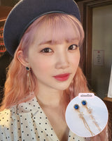 Diamond Petals Piercing - Navy (fromis_9 Nakyung Piercing)