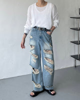 SOオーバーヴィンテージデニムパンツ / SO Over Vintage Denim Pants (Blue)