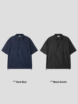 デニムスキッパーシャツ / Denim skipper shirt