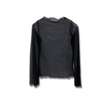 ドットシースルーTシャツ / TOP(6168) dot see-through T