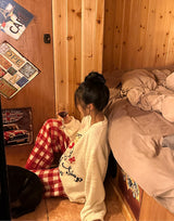 Anvely Checkered Sleep Pajamas Set