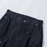 カラースティッチパネルデニムパンツ / COLOR STITCH PANEL DENIM PANTS - INDIGO