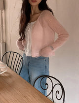 Blossom Mohair Wool Knit Cardigan (5color)