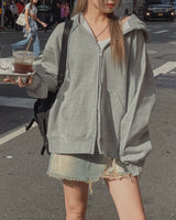 (UNISEX) ベーシックツーウェイ起毛フード