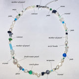 ocean gemstone necklace