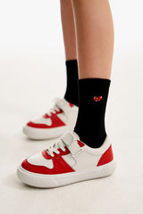 チェリーロゴスタンダードソックス／CHERRY LOGO STANDARD SOCKS [BLACK]
