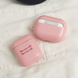 シンプリーテキストピンク (Airpods マット ケース)