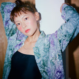 [Hand Dyed Loose Fit Shirt] Yoga - The Milky Way (6626233319542)
