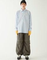 イエロータップオーバーサイズシャツ/YELLOW TAP OVERSIZED SHIRT LIGHT BLUE