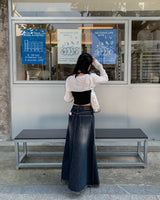 Underboob button cardigan