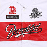 スポーティロゴカラーバーシティジャケット/BSR2223FWJK023 SPORTY LOGO COLLAR VARSITY JACKET WHITE